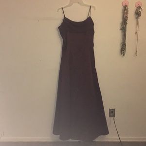 Burgundy ball gown dress